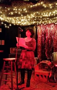 Stefanie at the New York reading.